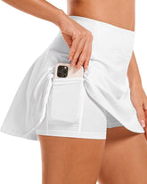Women's Tennis Golf Skirts High Waisted with Pockets Inner Shorts